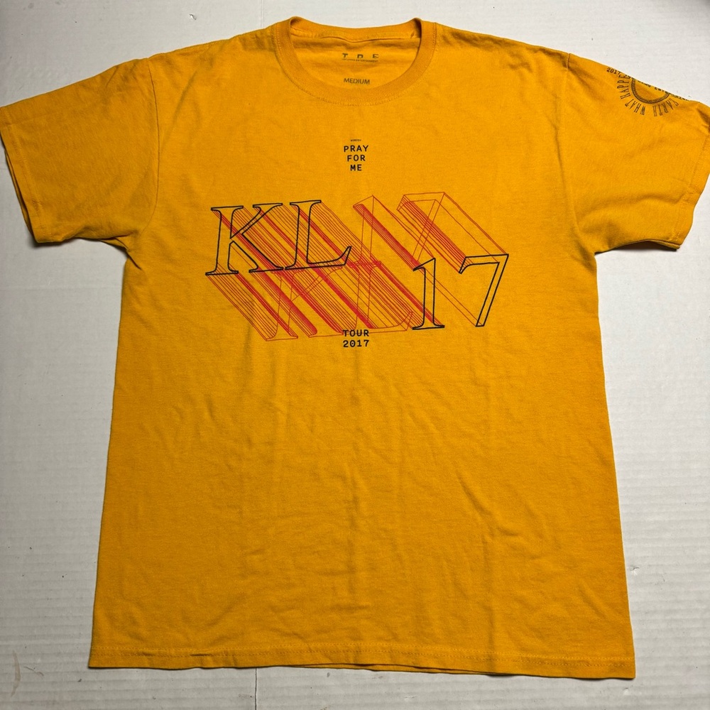 Kendrick Lamar Nobody Pray For Me KL17 TDE 2017 Damn Tour T-Shirt Size: M